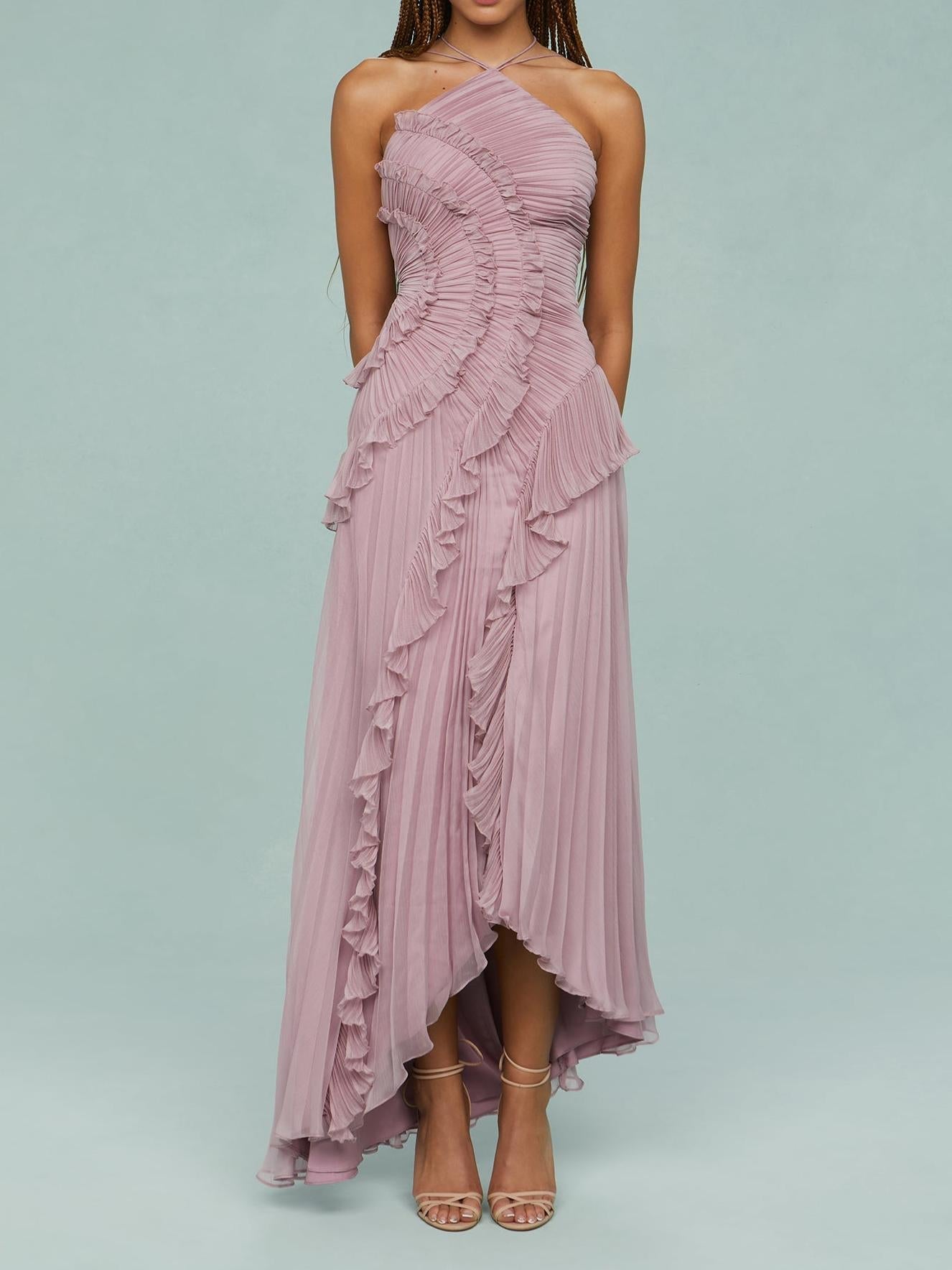 Amelia – Ocean Whirlpool Maxi Dress