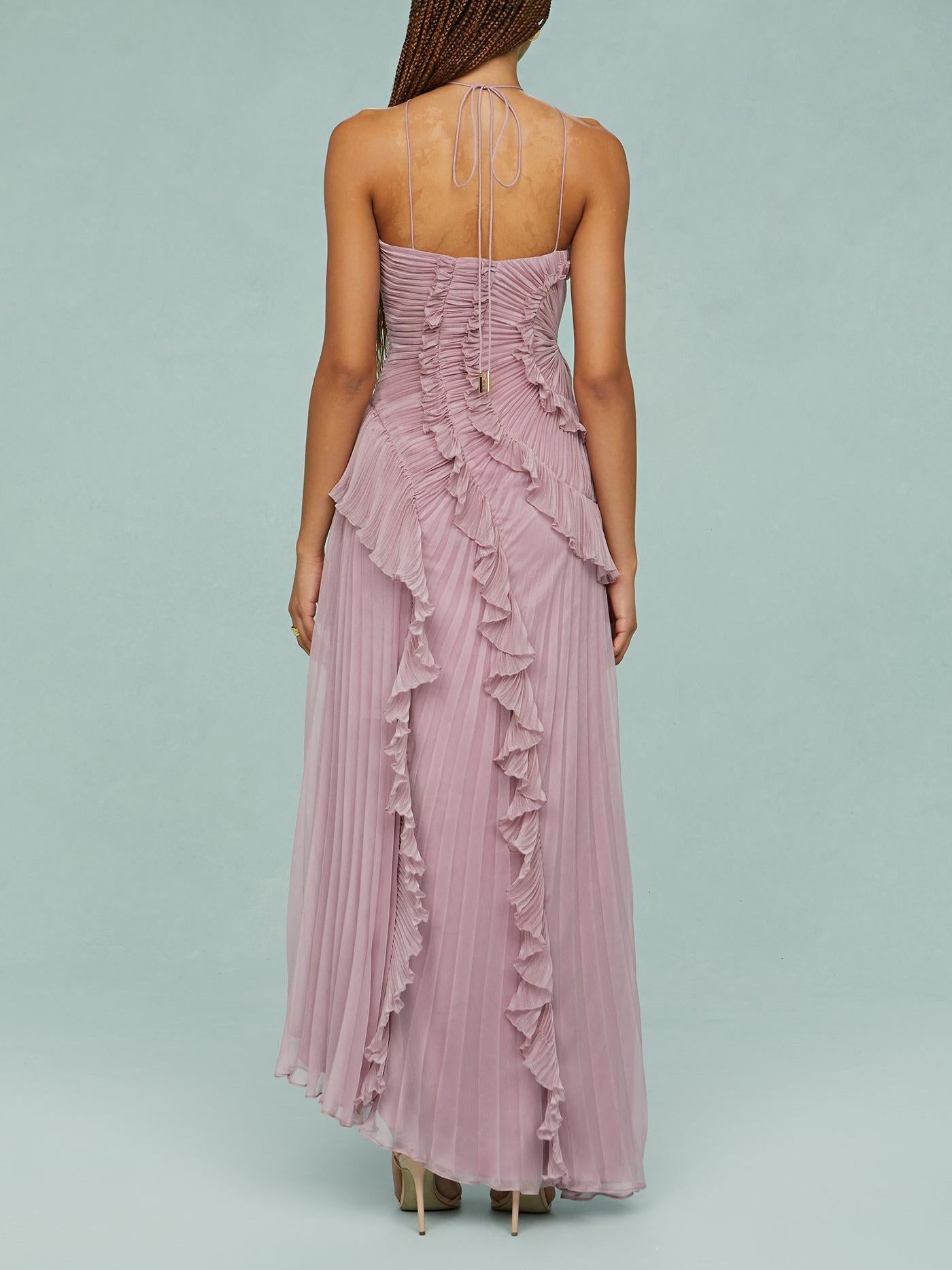 Amelia – Ocean Whirlpool Maxi Dress