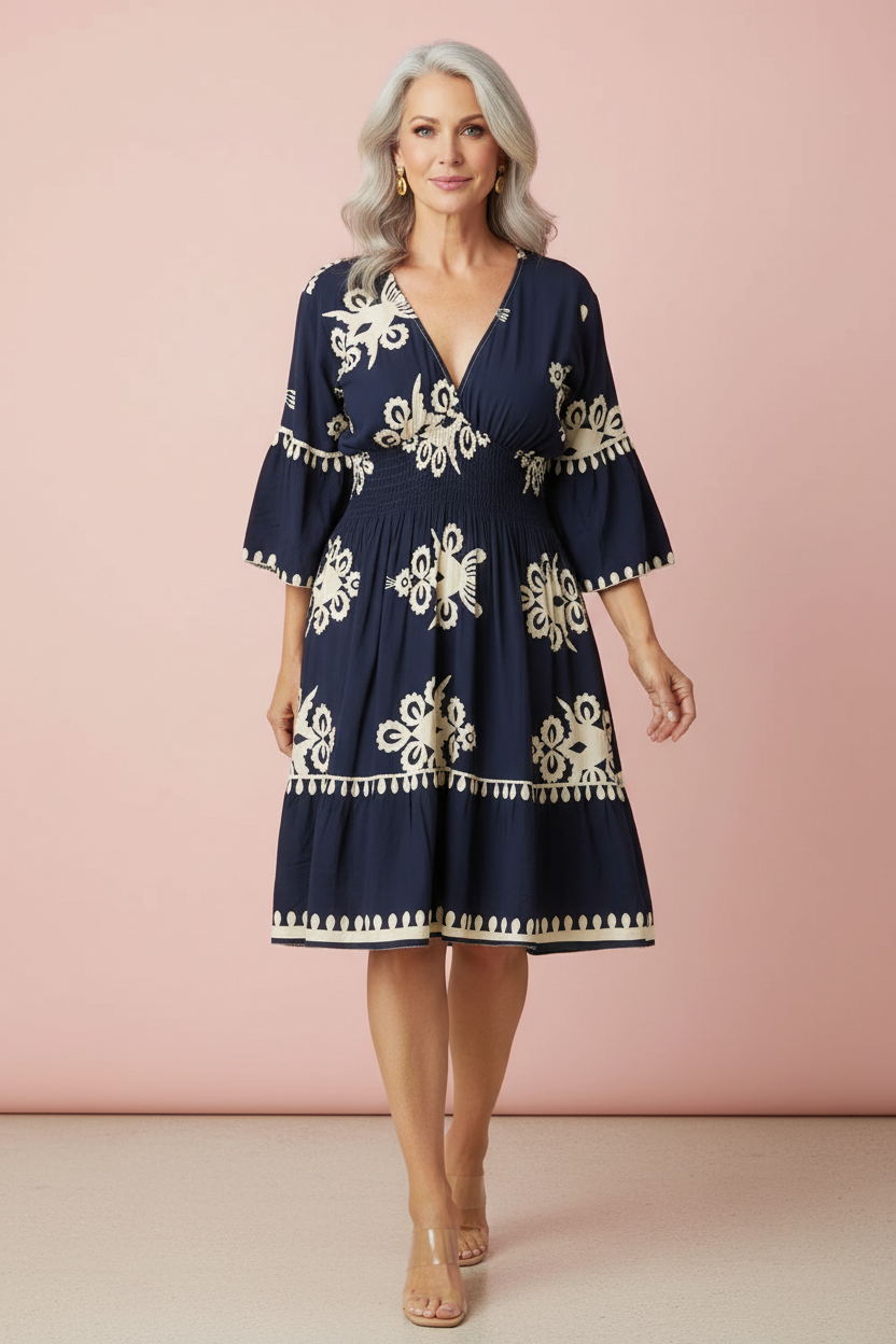 Lisa | Flattering Knee Length Dress