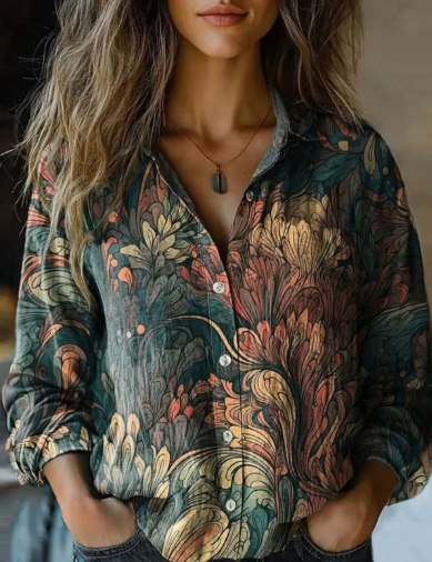 Margaret | Classic Floral Blouse
