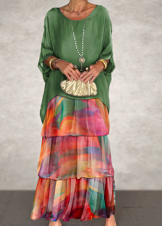Nisha | Elegant Flowing Maxi Dress