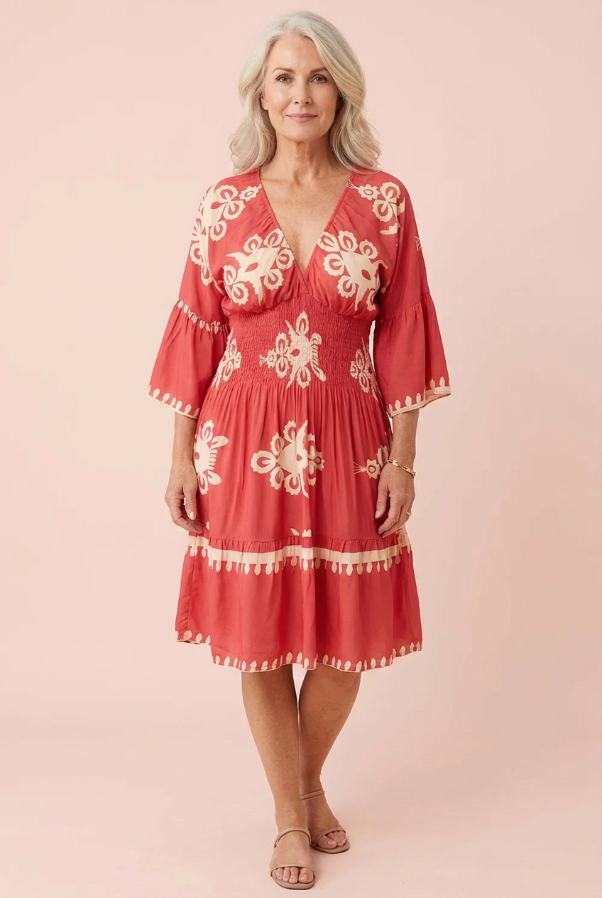 Lisa | Flattering Knee Length Dress