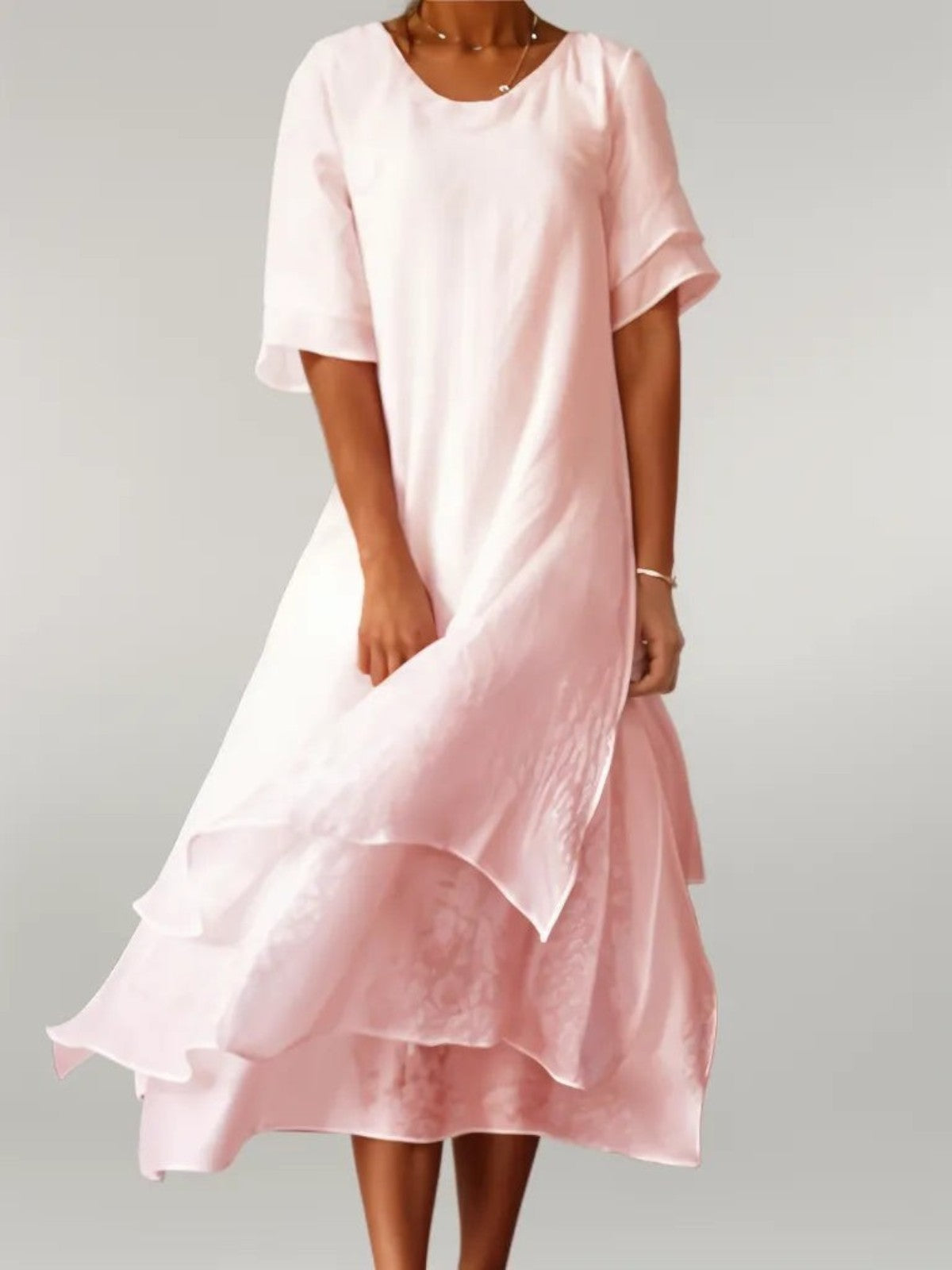 Eloise | Stylish Layered Midi Dress