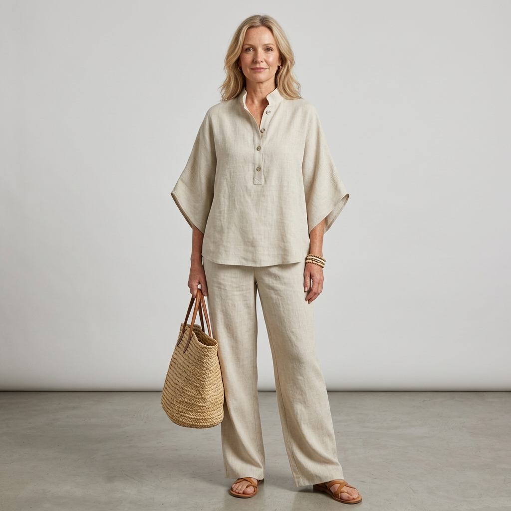 CLAIRE™ | Casual Set in Cotton and Linen