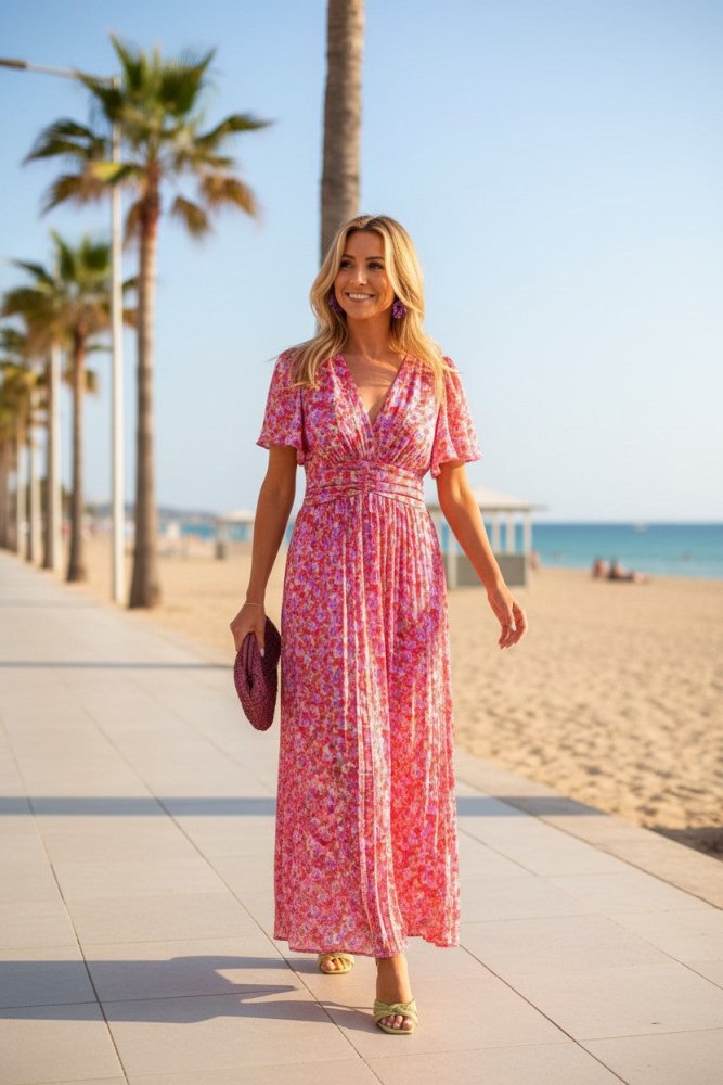 Elegant Floral Maxi Dress