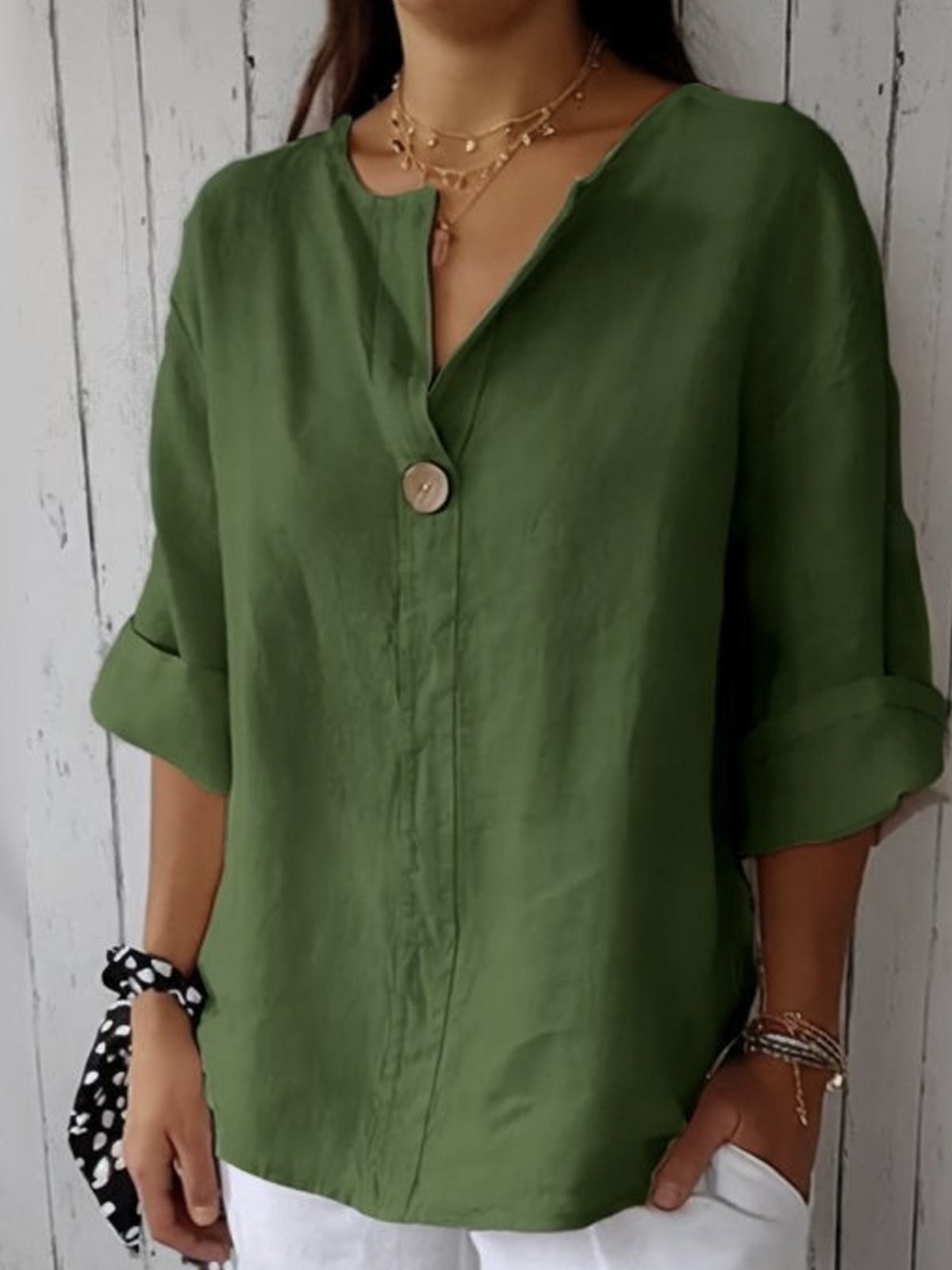 Josie | Relaxed V-Neck Top