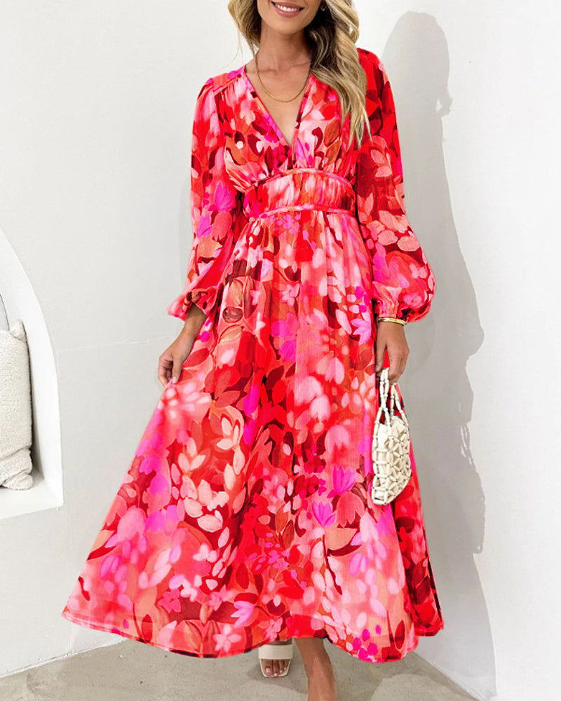 Taylor - Elegant Floral Maxi Dress