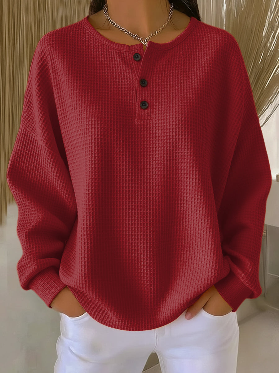 Camille | Soft Waffle Knit Top