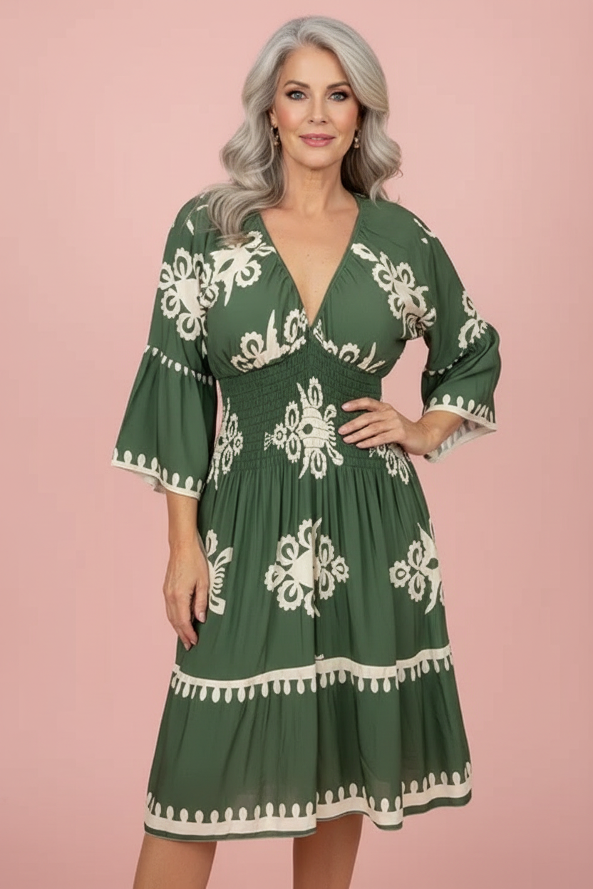 Lisa | Flattering Knee Length Dress