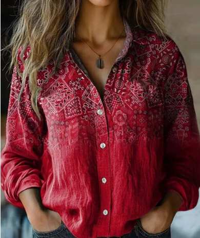 Margaret | Classic Floral Blouse