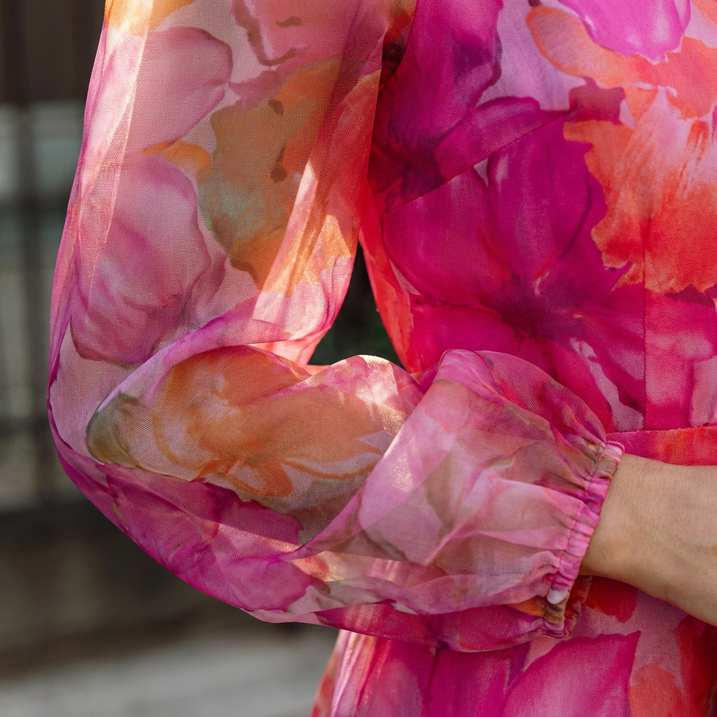 Aria | Floral Elegant Midi Dress