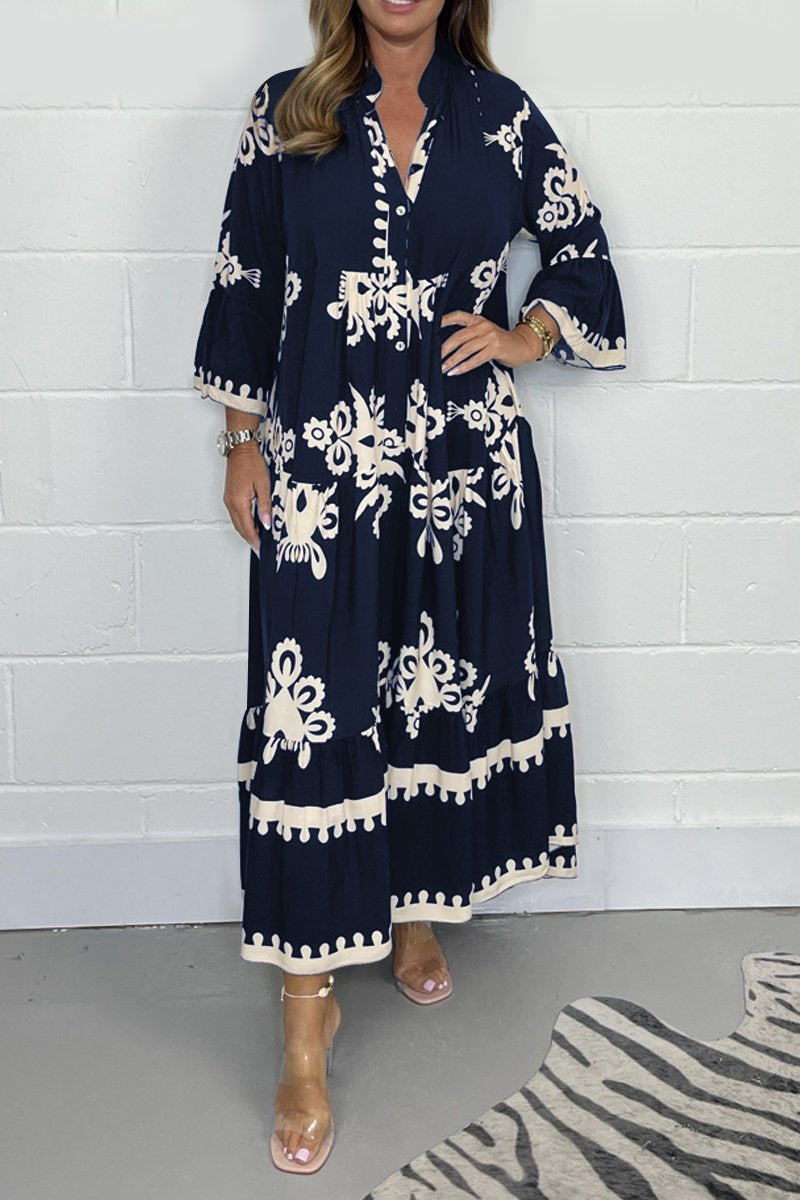 Arabelle™ | Elegant Printed Maxi Dress