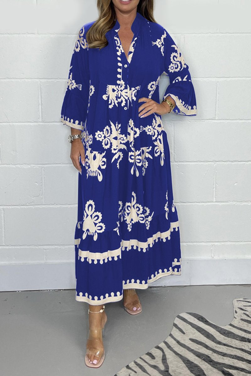 Arabelle™ | Elegant Printed Maxi Dress