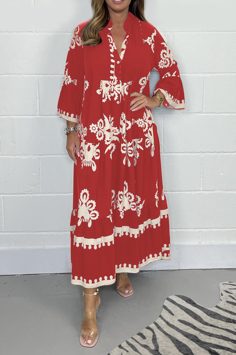 Arabelle™ | Elegant Printed Maxi Dress